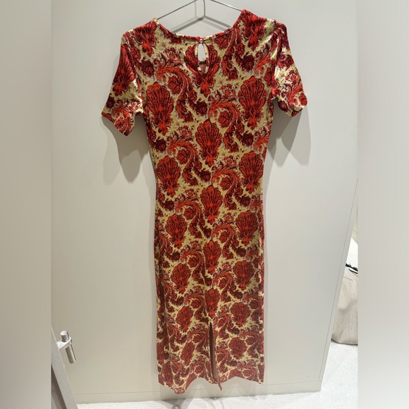 Paco Rabanne paisley maxi holiday dress 36 - Picture 4 of 7